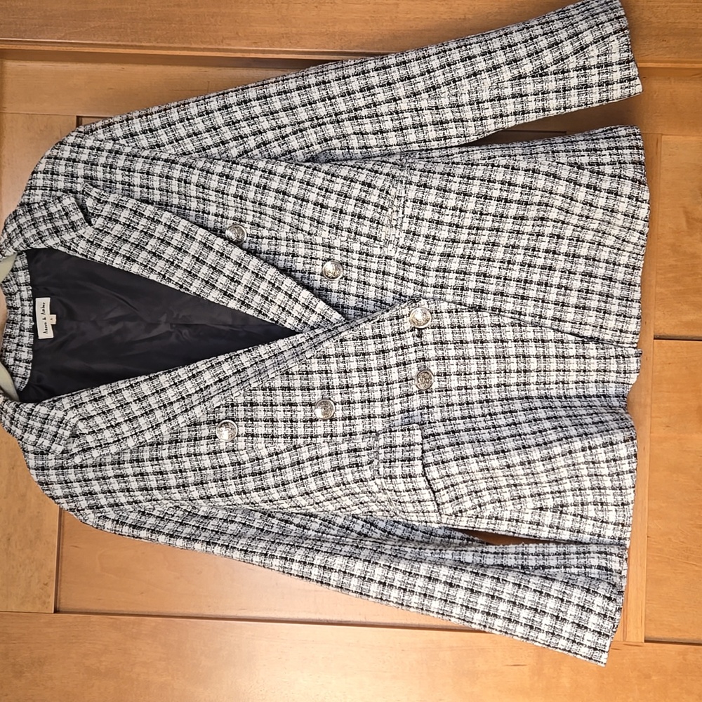 Aaron and Amber Faux Tweed Blazer